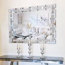 Chende Large Crystal Wall Mirror 36 X