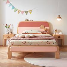 eon kids bed frame pink