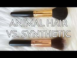 vs synthetic makeup brushes