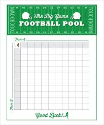 19 Football Pool Templates Word Excel Pdf Free