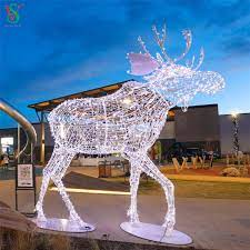 animal reindeer led moose motif lights