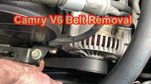 camry v6 alternator a c belt removal