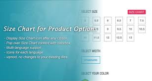 Opencart Size Chart Popup For Product