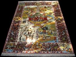 tabriz four seasons rug partly silk