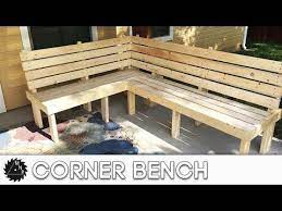 Corner Bench Diy Patio Bench