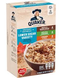 lower sugar instant oatmeal variety