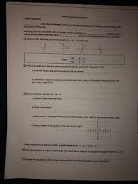 Solved Lnear Equations Refresher Linear