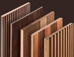 machined panels wood slat wall