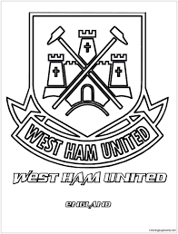 Pypus is now on the social networks, follow him and get latest free coloring pages and much more. West Ham United F C Coloring Pages Soccer Clubs Logos Coloring Pages Coloring Pages For Kids And Adults