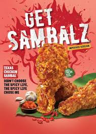 To be stored in cold freezer. Texas Chicken Singapore Latest Menu Item Sambal Chicken With Chicken Flavoured Rice Chendol Gula Melaka Soft Serve From 15 April To 26th May Fastfoodsg