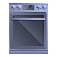 Digital Convection Oven Icon Cartoon Of