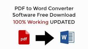 pdf to word converter software free