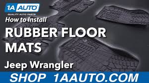 rubber floor mats 06 18 jeep wrangler