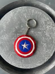 captain america shield key chain size