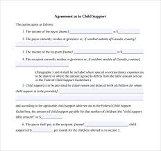 Child Support Agreement Letter Accomodationintuscany Org