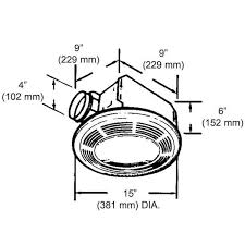 bathroom exhaust fan with light 8664rp