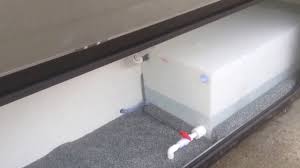 It has a length of four feet and a diameter of afoot. Rv Fresh Water Tank 46 Gallon Auxiliary Youtube