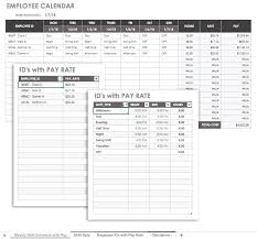 Employee Time Off Calendar Template New Vacation Schedule Trip