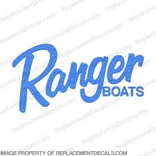 ranger boats decal metallic blue