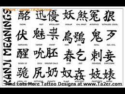 chinese symbols tattoo designs you