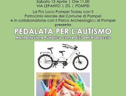 Pompei, pedalata per l'autismo con gli studenti delle scuole - Lo Strillone