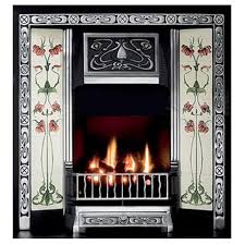 Art Nouveau Iron Insert Fireplace 37