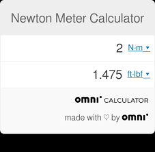 newton meter calculator