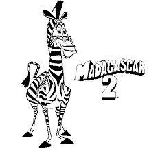 Um filme de animação sobre quatro animais engraçados do zoológico central de nova york. Desenho De Madagascar 2 Marty Para Colorir Colorir Com