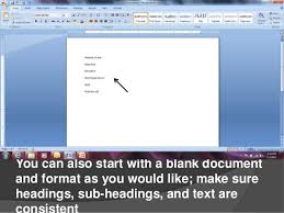 Creating Resumes In Microsoft Word 2007