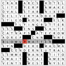 Nyt Crossword Puzzle