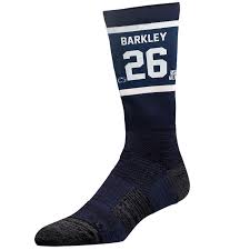 Penn State Adult 26 Saquon Barkley Crew Socks Footwear