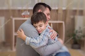 Image result for Father and kid hugging