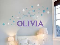 Frozen Snowflakes Decals Name With