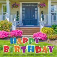 Additional equipment and resources will be required to be effective, but we let you source those costs. Qps 16 Inch Weatherproof Happy Birthday Yard Signs With 28 Metal Stakes 13 Total Letters Walmart Com Walmart Com