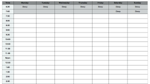 Blank Weekly Calendar Template Word 1 Free Printable With Times