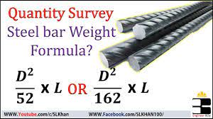 formula derivation for steel bar weight