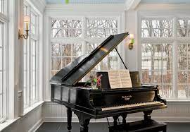 decorating with a baby grand piano