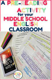 a pre reading activity for your middle