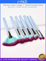 7pcs clic blue makeup brush set