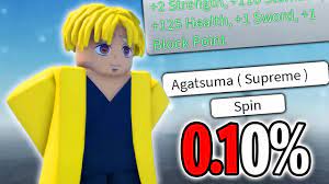 Spending 10,000 Robux To Get 0.1% AGATSUMA Clan and Becoming Zenitsu In Project  Slayers... - YouTube