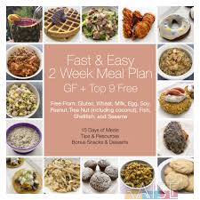 2 week meal plan fast easy gluten