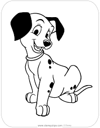 These free printable puppy coloring pages online will allow your kid to relieve all the wonderful memories that he may have had with his pup. 101 Dalmatians Coloring Pages Disneyclips Com
