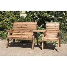 charles taylor 3 seat set garden bench