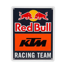 red bull metal sign ktm racing team