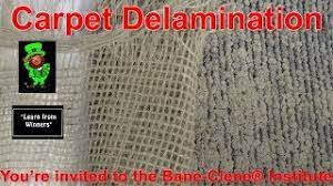 delamination of carpet causes and how