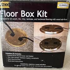 raco hubbell 6239bp floor box kit with