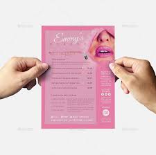 makeup artist flyer template by