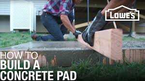how to build a concrete slab lowe s