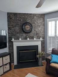 Stone Veneer Fireplace With Evolve Stone