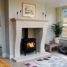 French Stone Fireplace Design